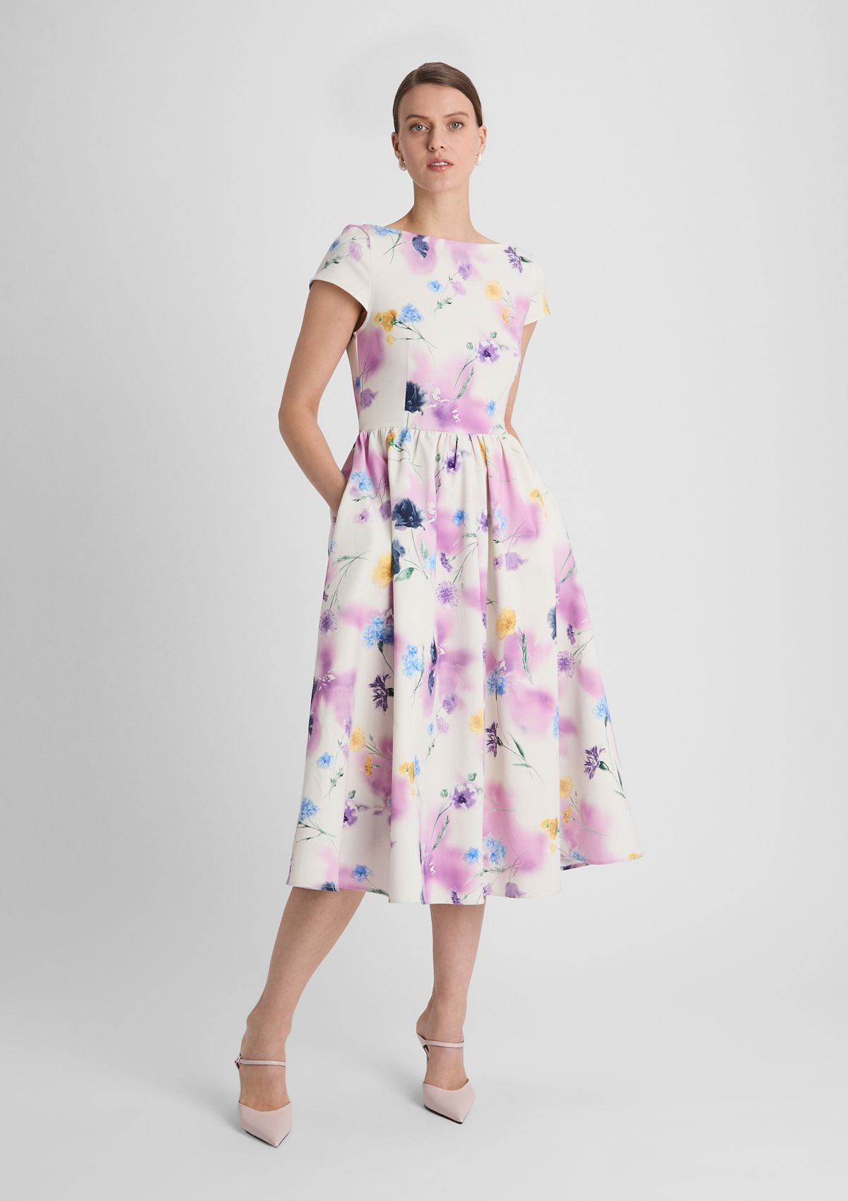 Florales Midikleid