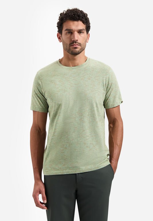NO EXCESS T-Shirt Crewneck Space Dyed Stripe