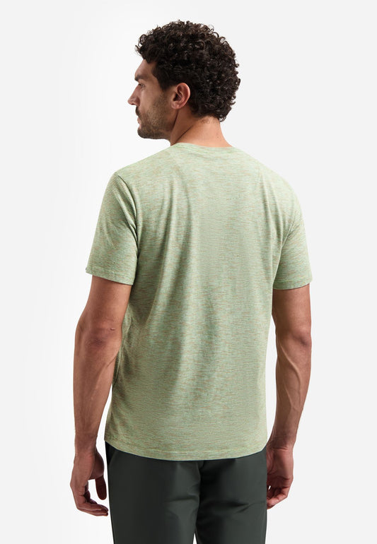 NO EXCESS T-Shirt Crewneck Space Dyed Stripe