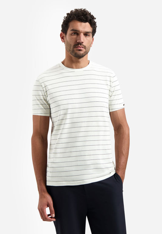 NO EXCESS T-Shirt Crewneck Pin Stripe Garment Dyed XL