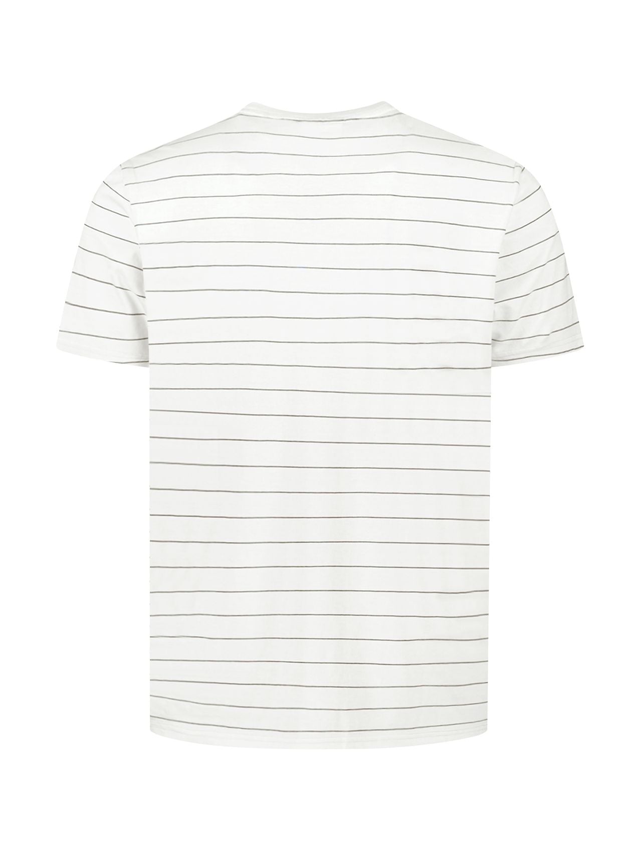 NO EXCESS T-Shirt Crewneck Pin Stripe Garment Dyed