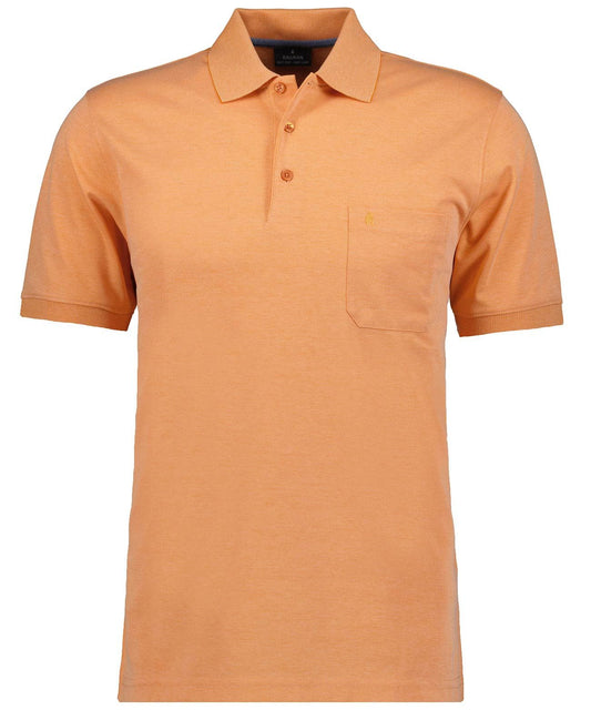 RAGMAN Softknit-Polo mit Brusttasche, kurzarm L