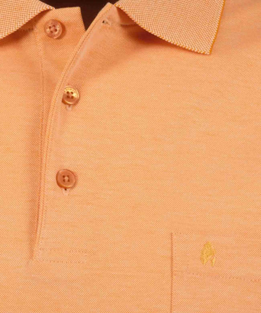 RAGMAN Softknit-Polo mit Brusttasche, kurzarm