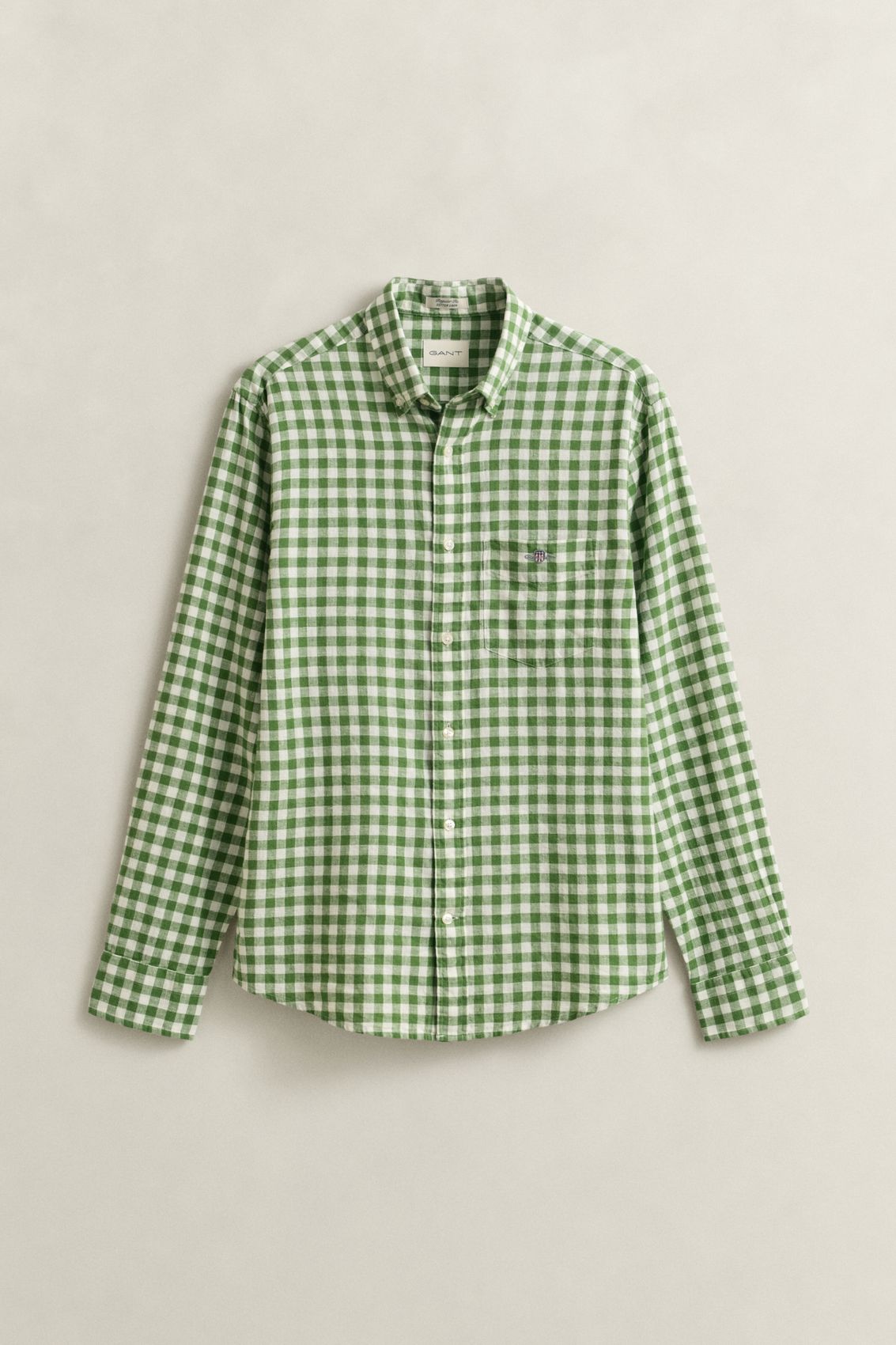 GANT Gingham Hemd aus Leinenmix