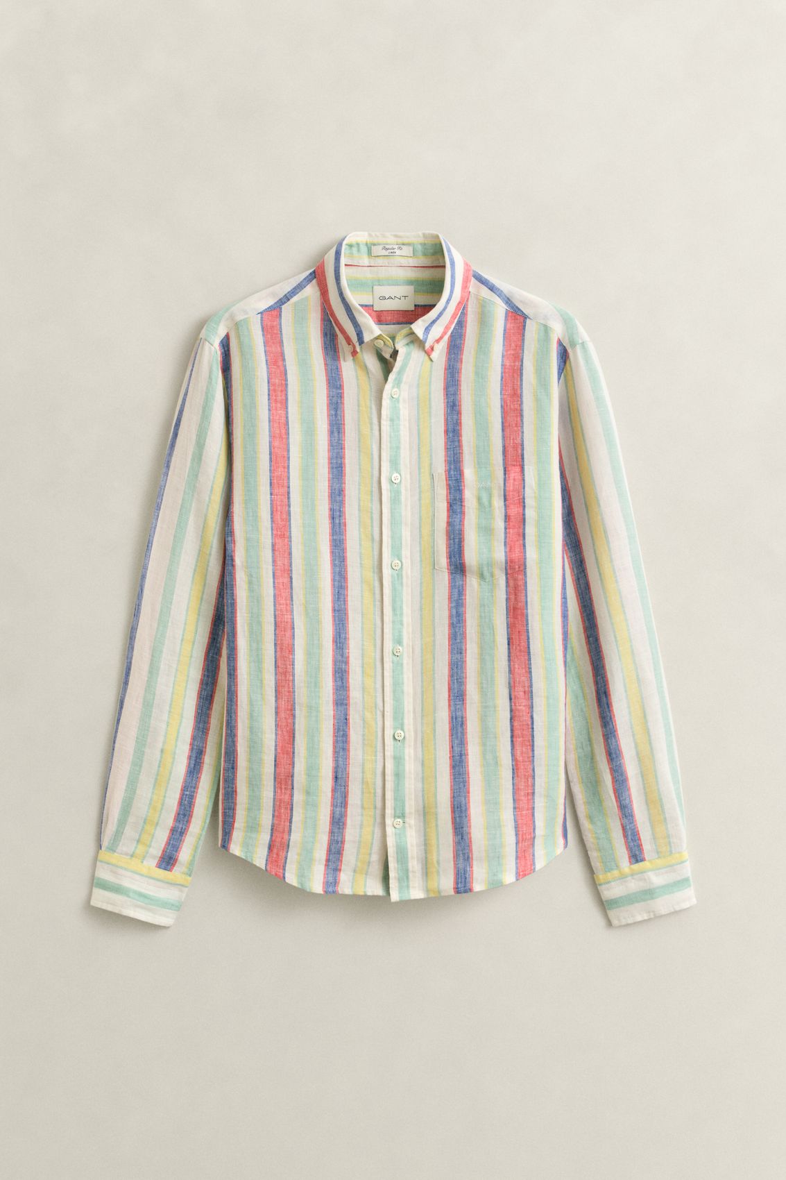 GANT Bunt gestreiftes Leinenhemd M