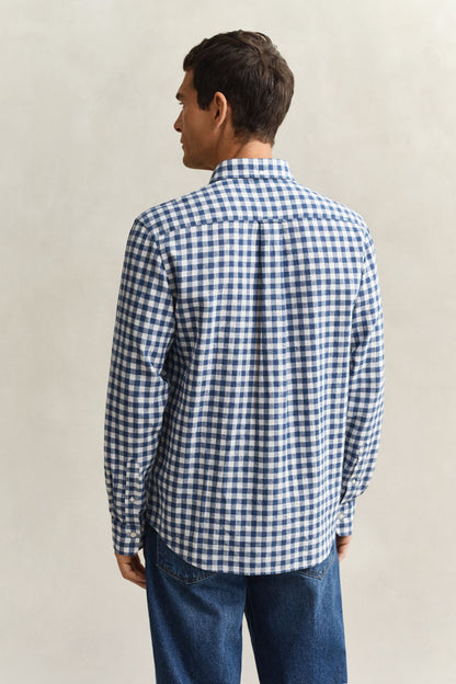 GANT Gingham Hemd aus Leinenmix