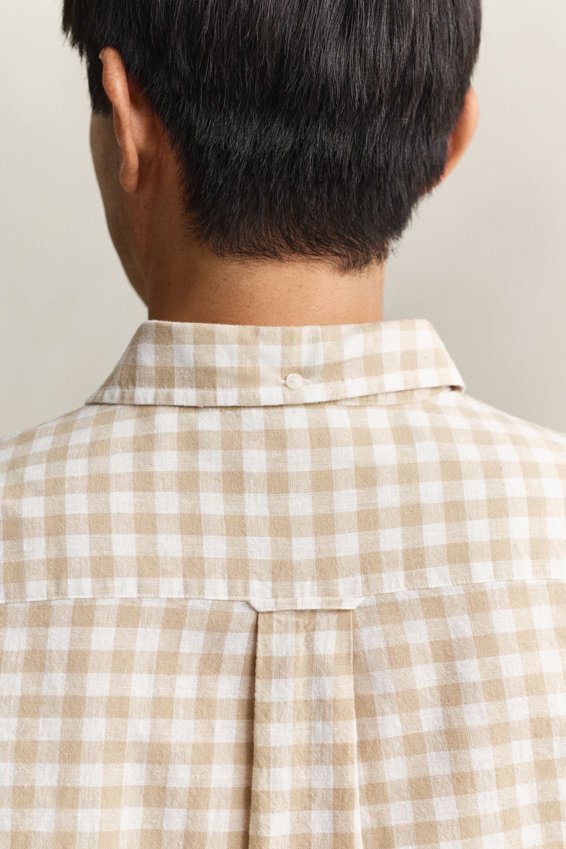 GANT Gingham Hemd aus Leinenmix