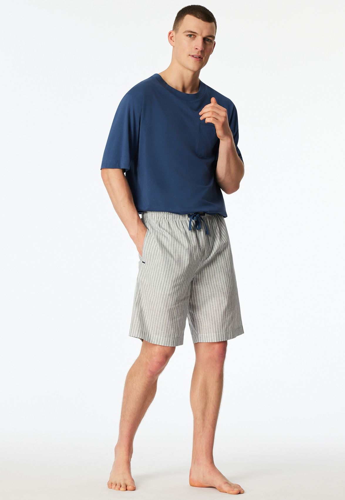 SCHIESSER Herren-Bermuda mit Streifen