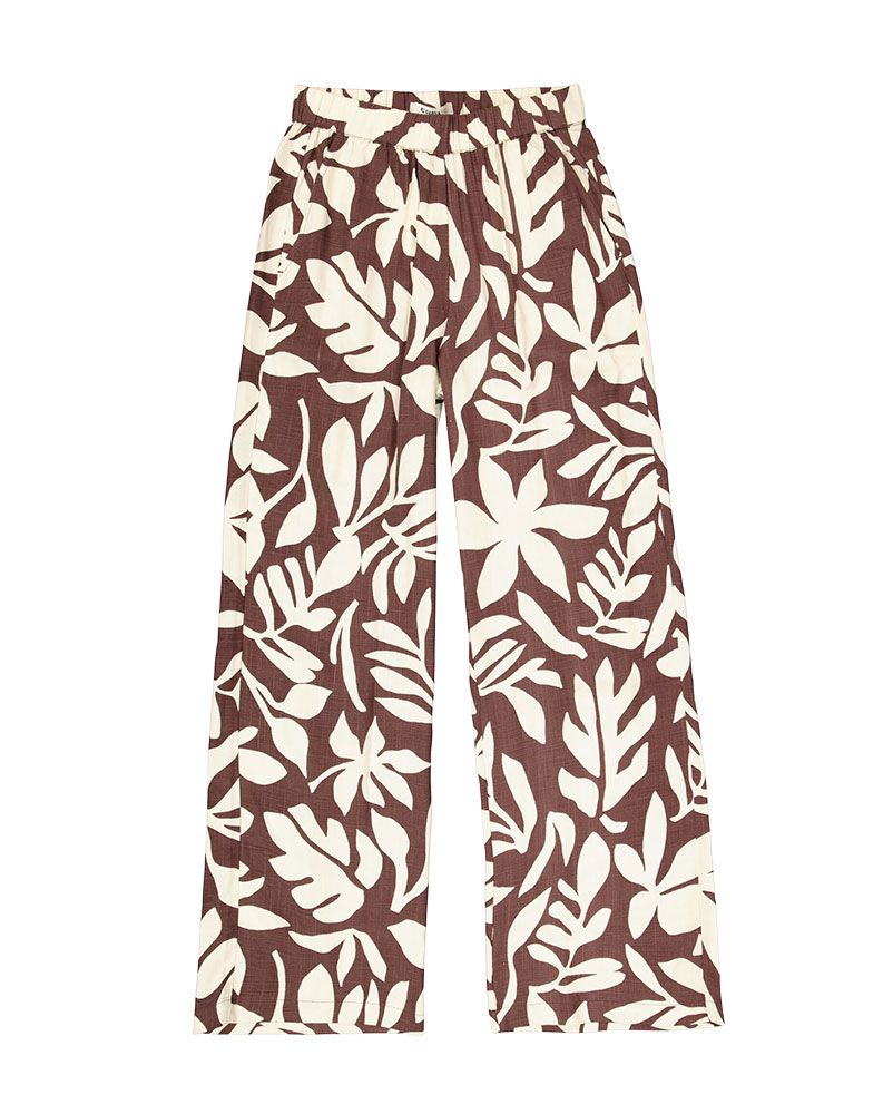 GARCIA Culotte Hose mit Blätterprint
