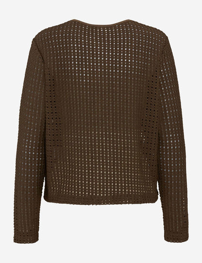 BRAX Crochet Strickjacke "Style Brenda L"