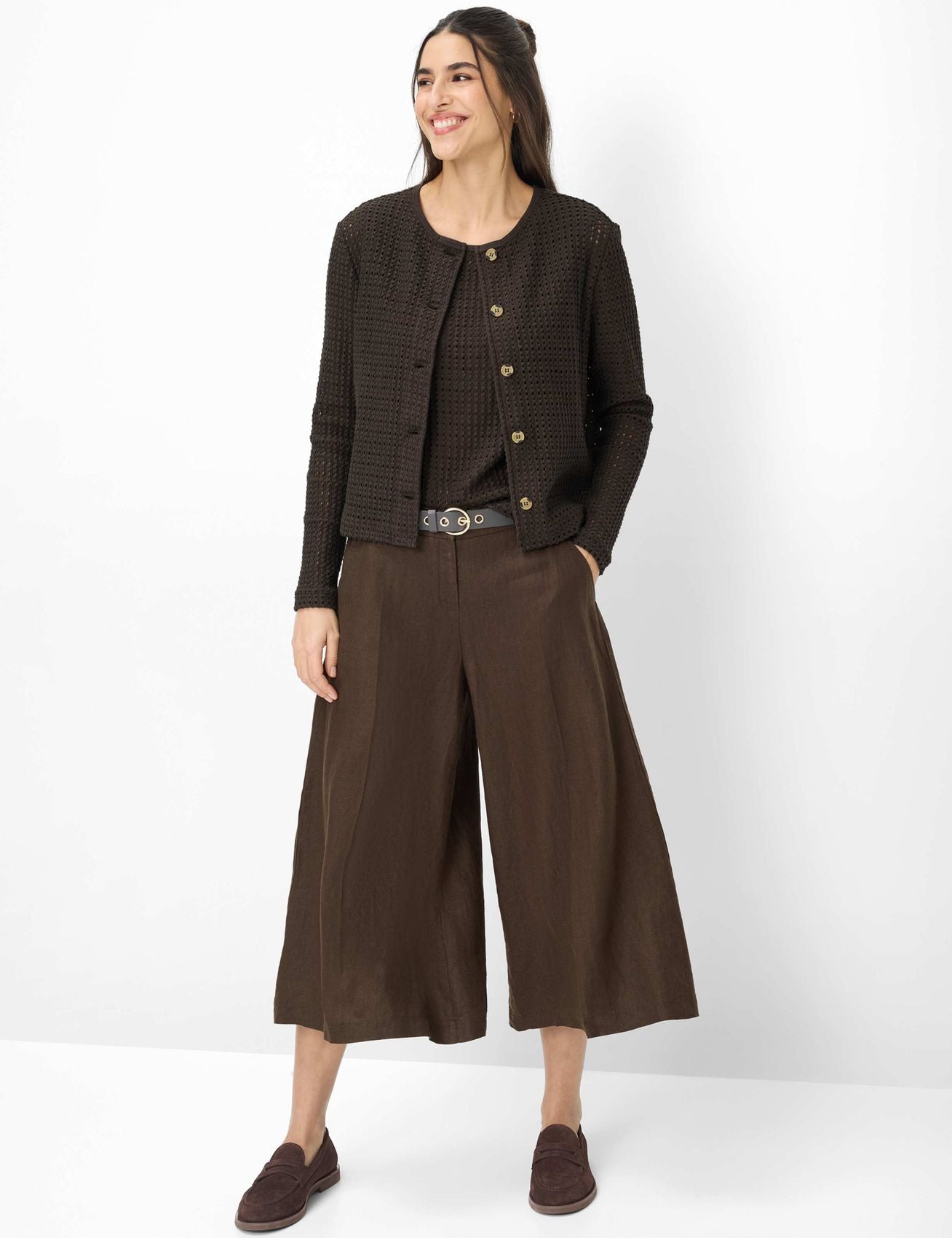BRAX Crochet Strickjacke "Style Brenda L"