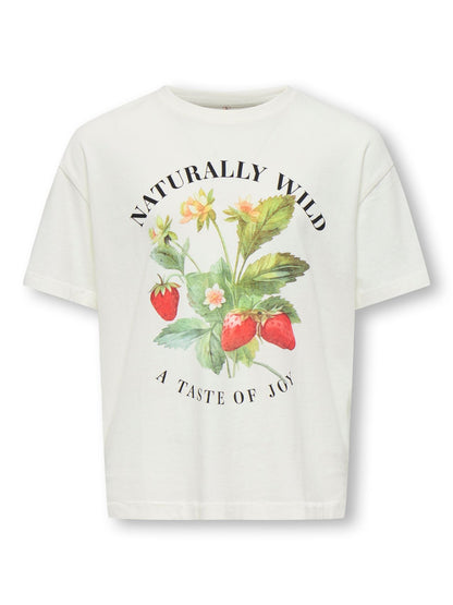 ONLY KOGSARA LIFE SS PRINT WASHED TOP JRS