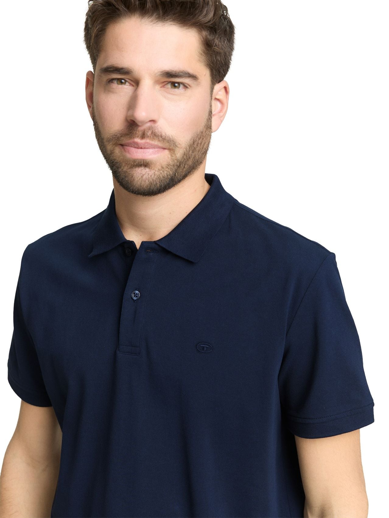 TOM TAILOR Piqué Poloshirt mit Logo-Stickerei
