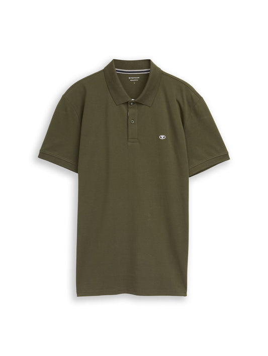 TOM TAILOR Piqué Poloshirt mit Logo-Stickerei