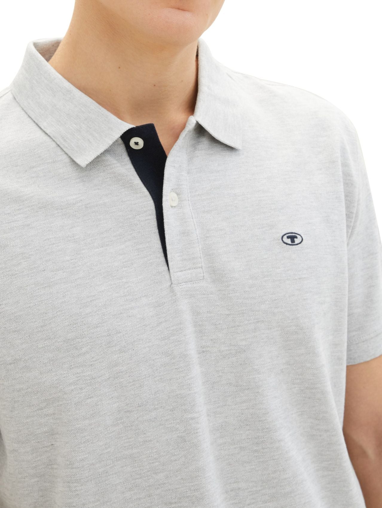 TOM TAILOR Piqué Poloshirt mit Logo-Stickerei