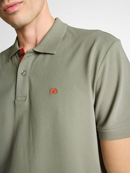 TOM TAILOR Piqué Poloshirt mit Logo-Stickerei