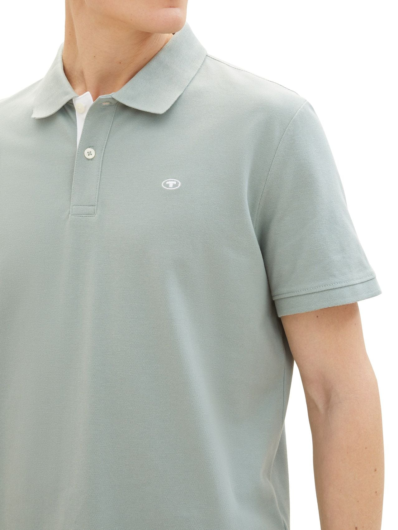 TOM TAILOR Piqué Poloshirt mit Logo-Stickerei