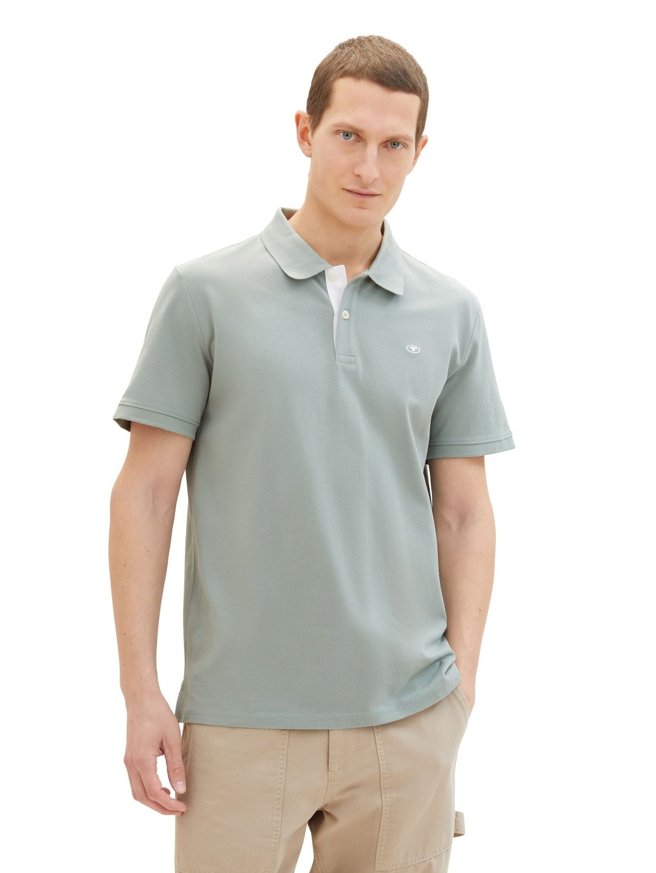 TOM TAILOR Piqué Poloshirt mit Logo-Stickerei