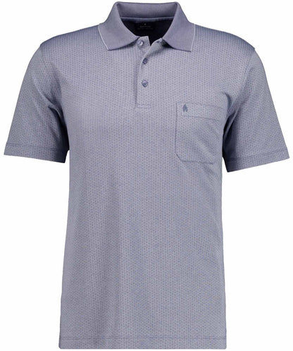 RAGMAN Softknit-Poloshirt Jacquard