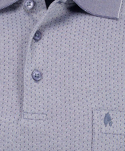 RAGMAN Softknit-Poloshirt Jacquard