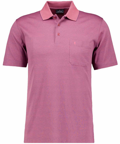 RAGMAN Softknit-Poloshirt Jacquard