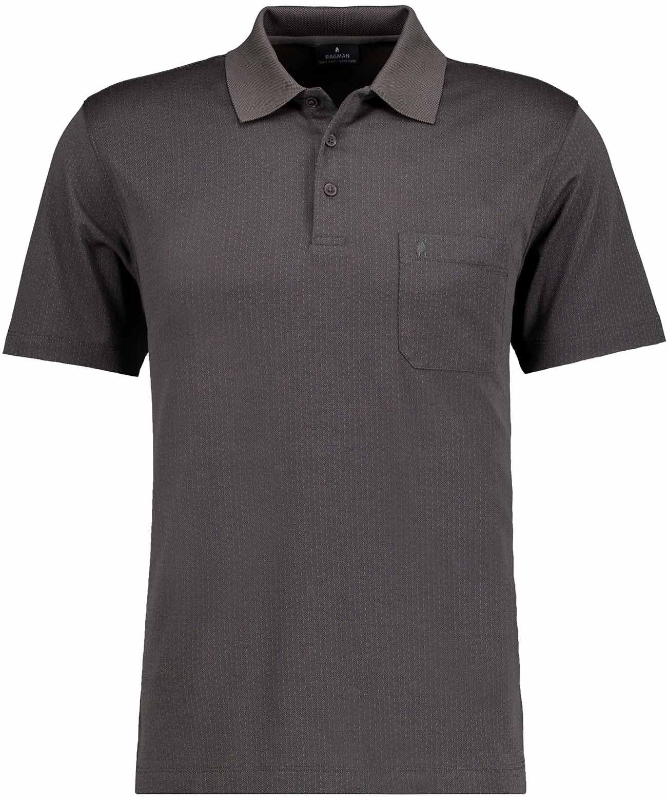 RAGMAN Softknit-Poloshirt Jacquard M