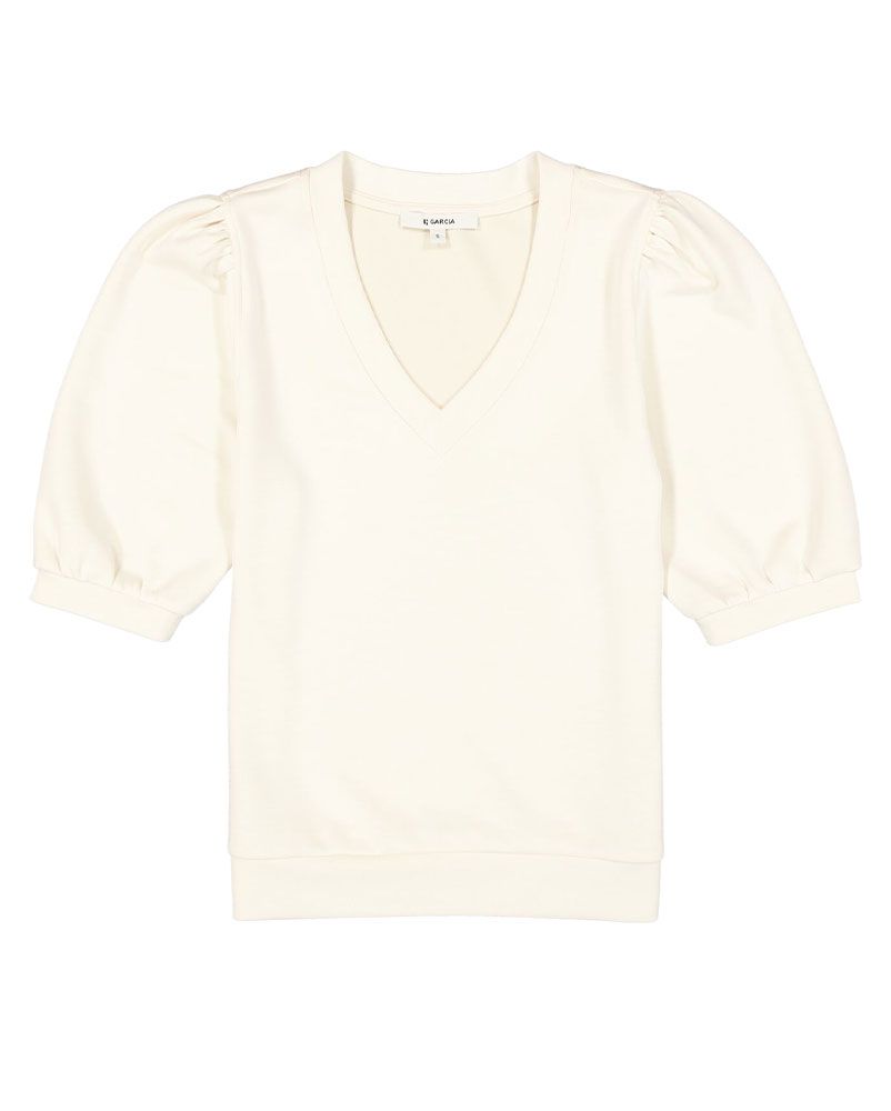 GARCIA T-Shirt mit Puffärmeln