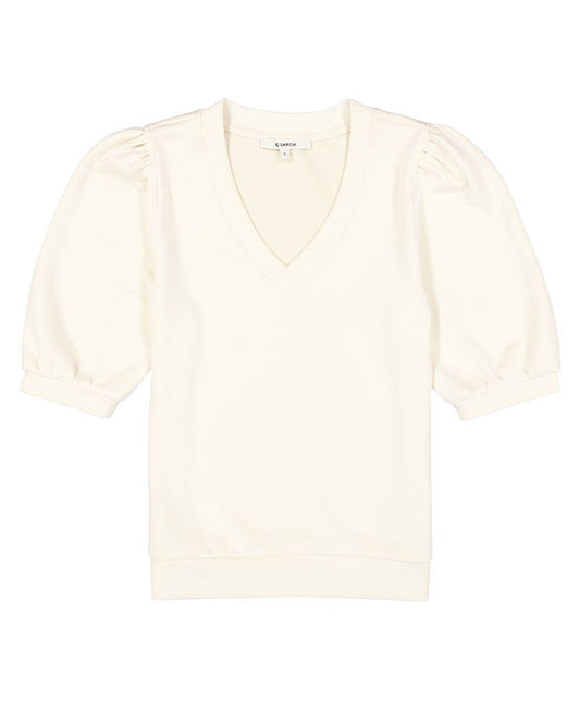 GARCIA T-Shirt mit Puffärmeln