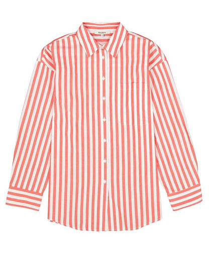 GARCIA Gestreifte Bluse mit Hemdkragen