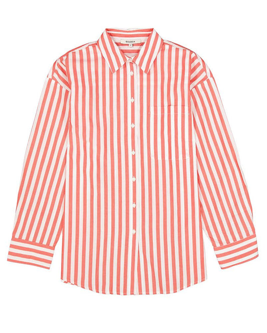 GARCIA Gestreifte Bluse mit Hemdkragen