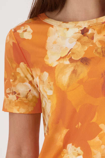 MONARI T-Shirt, aperitif gemustert