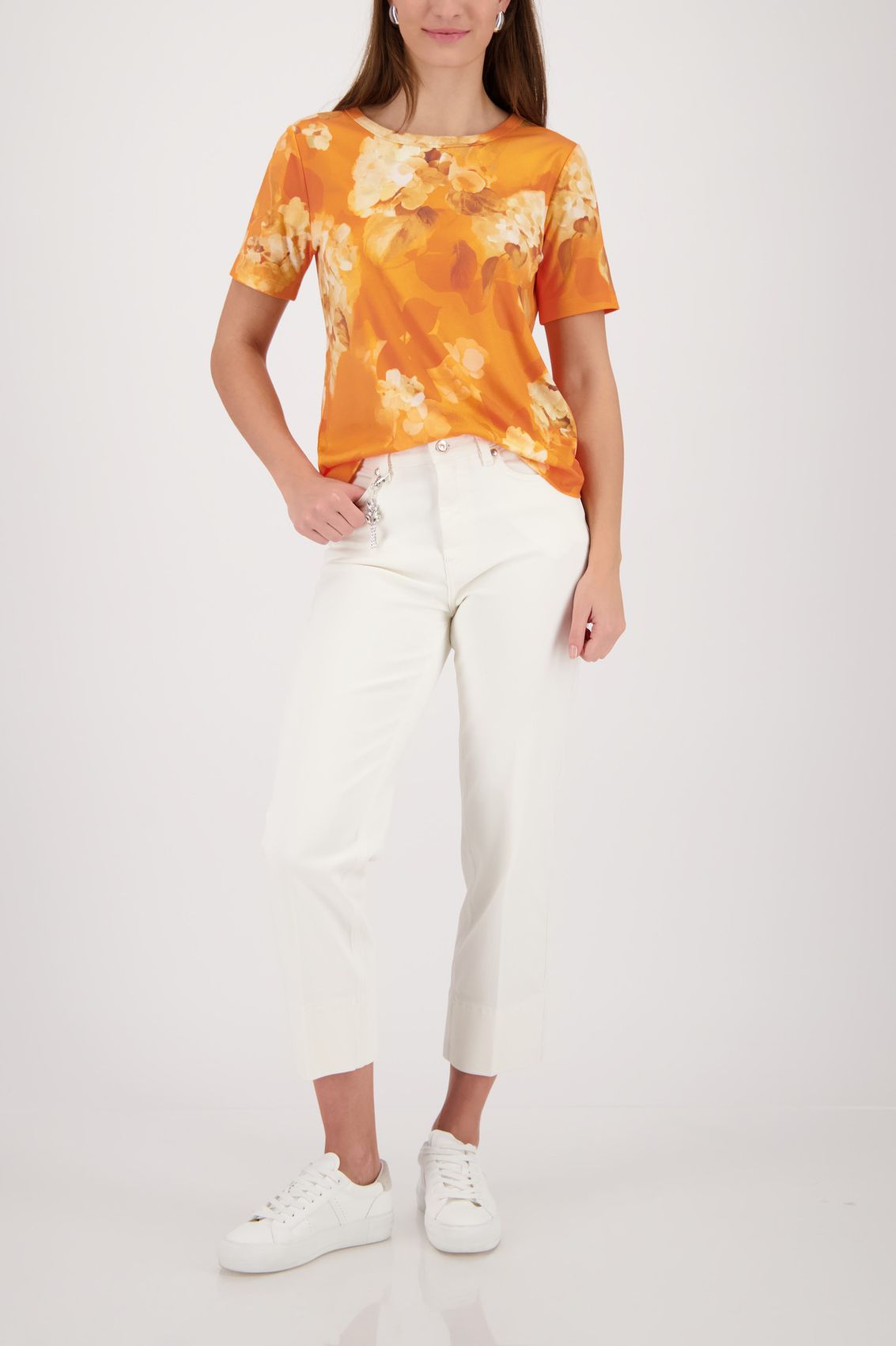 MONARI T-Shirt, aperitif gemustert