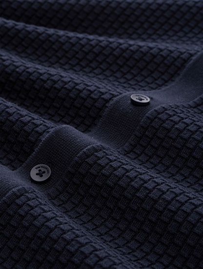 TOM TAILOR Strickjacke mit Polokragen