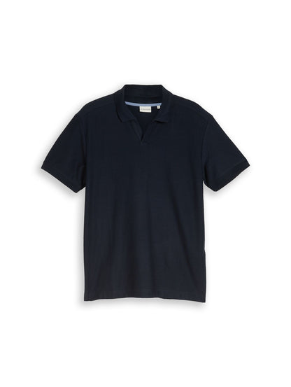 TOM TAILOR Poloshirt mit Ottoman-Struktur M