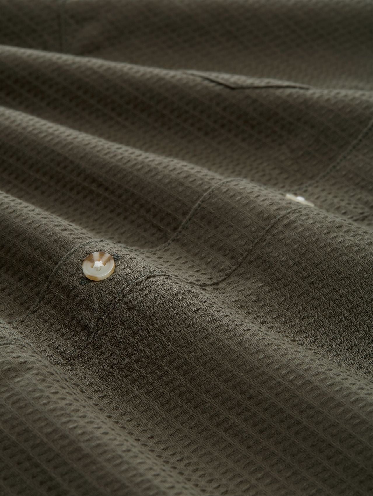 TOM TAILOR Regular Fit Resort Hemd mit Waffelstruktur