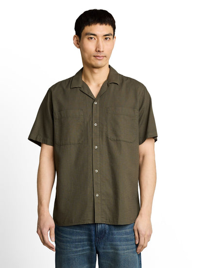 TOM TAILOR Regular Fit Resort Hemd mit Waffelstruktur