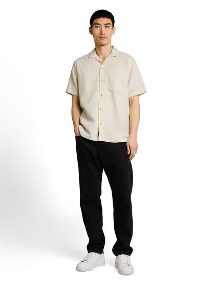 TOM TAILOR Regular Fit Resort Hemd mit Waffelstruktur