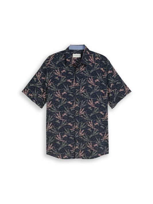 TOM TAILOR Regular Fit Kurzarmhemd mit Muster XXL