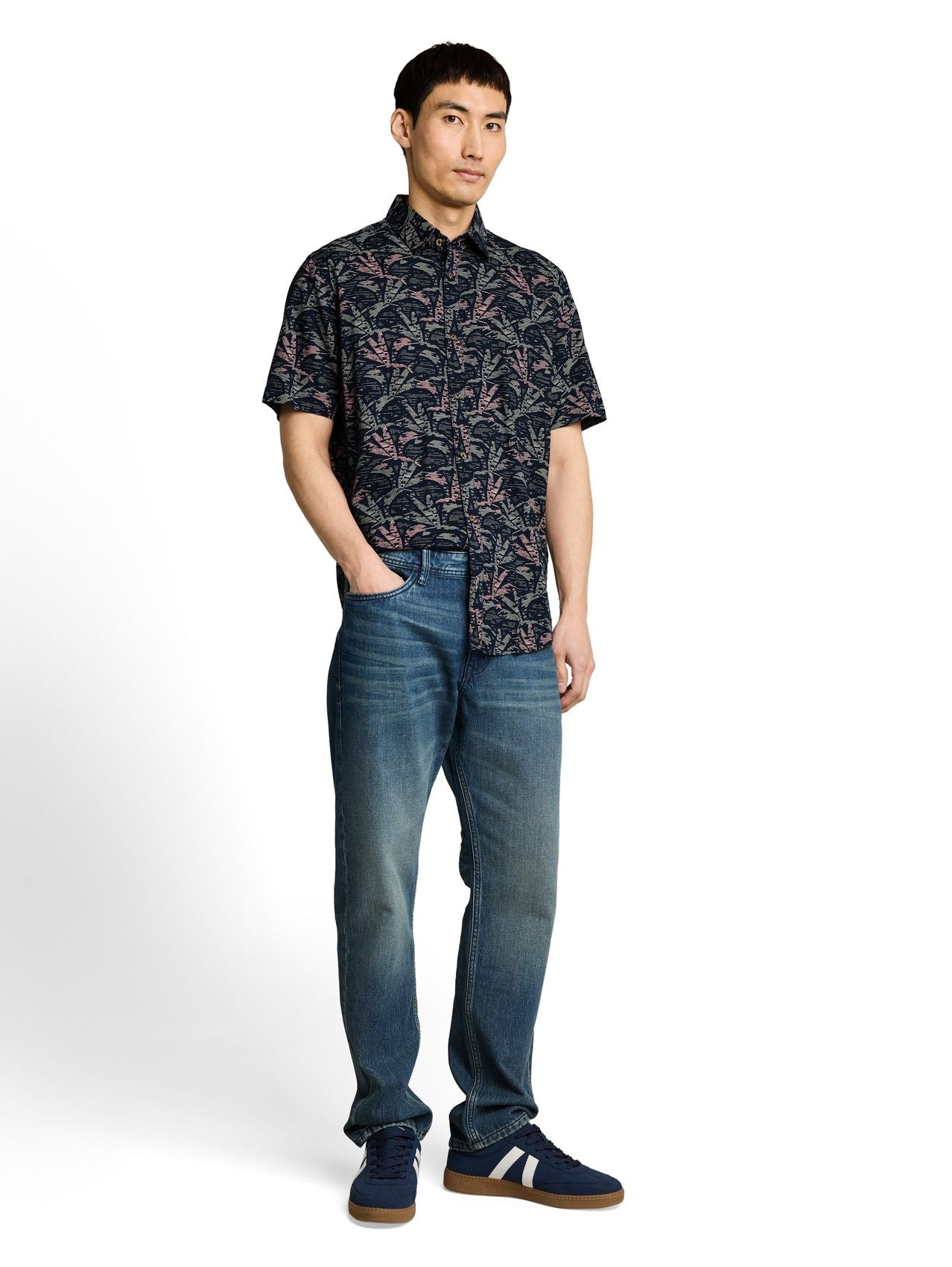 TOM TAILOR Regular Fit Kurzarmhemd mit Muster