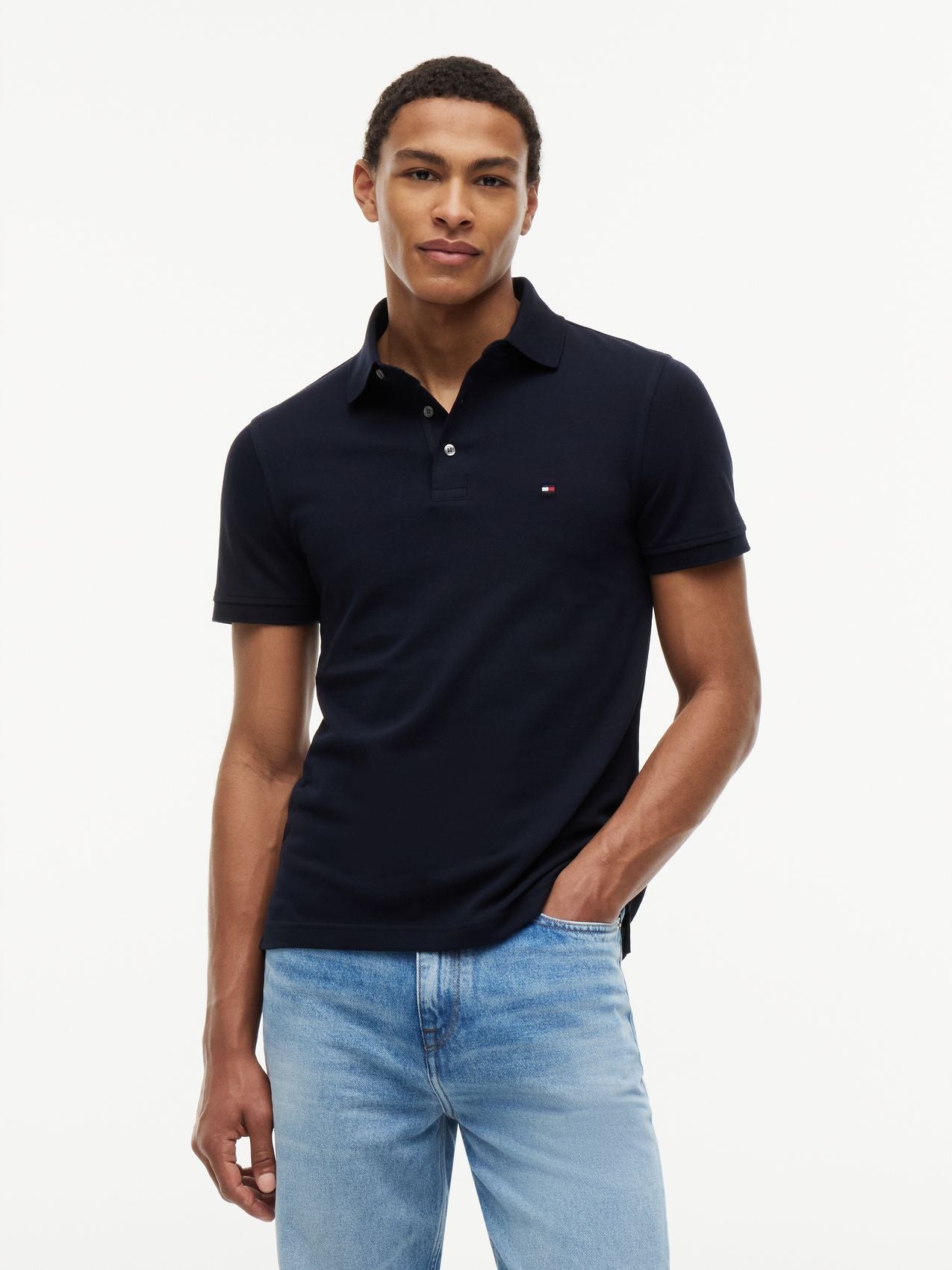 TOMMY HILFIGER 1985 Slim Fit Pique Polo Shirt L
