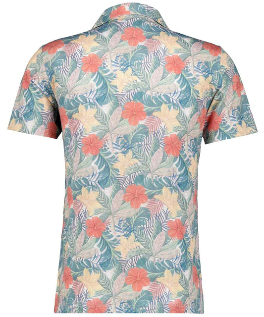 RAGMAN Softknit-Hemd mit Tropical-Print, kurzarm