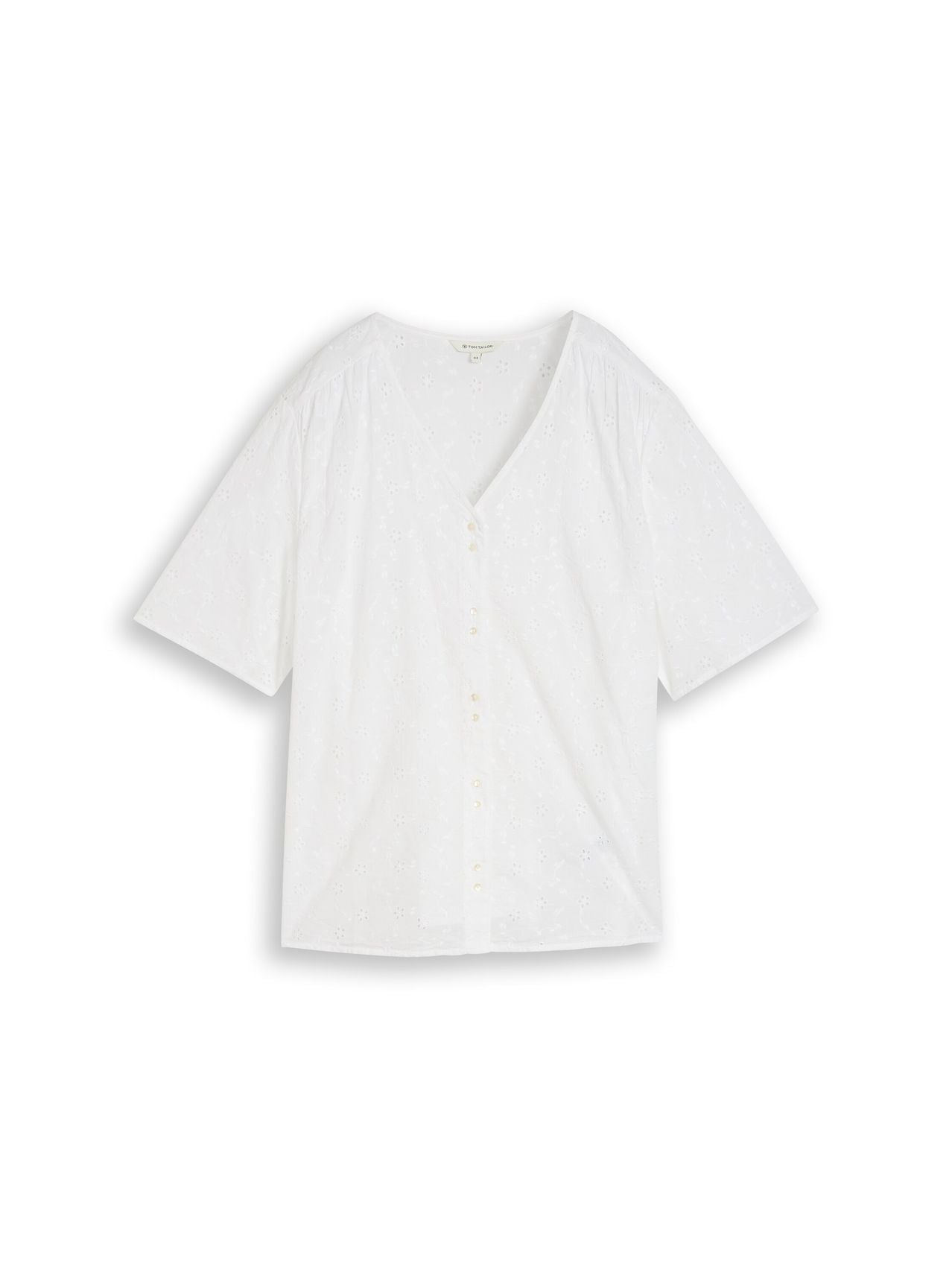 TOM TAILOR Plus Size - Bluse mit Lochstickerei