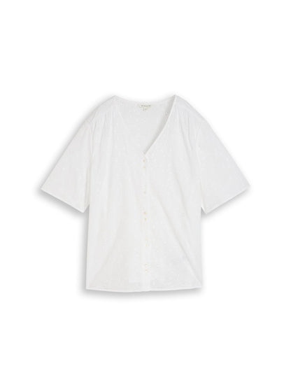TOM TAILOR Plus Size - Bluse mit Lochstickerei