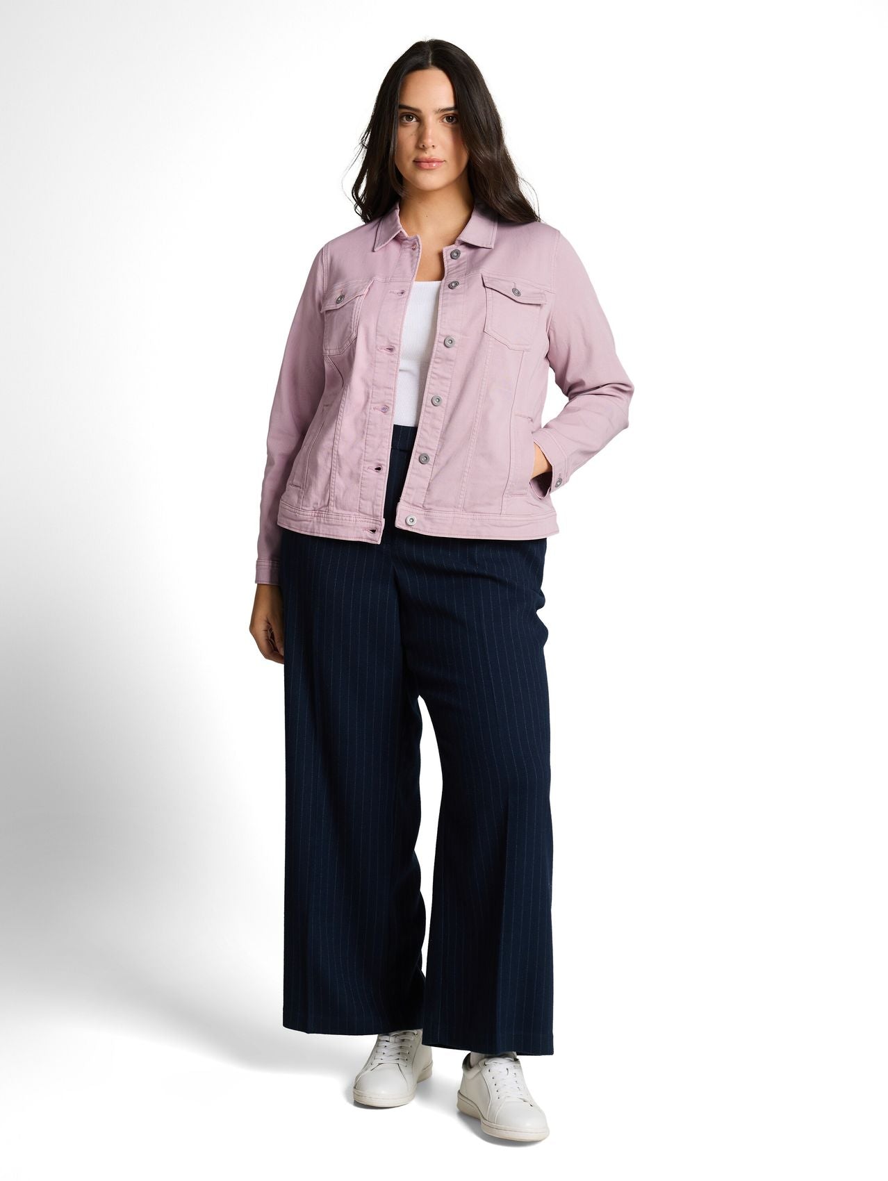 TOM TAILOR Plus Size - Jeansjacke mit Eingriffstaschen