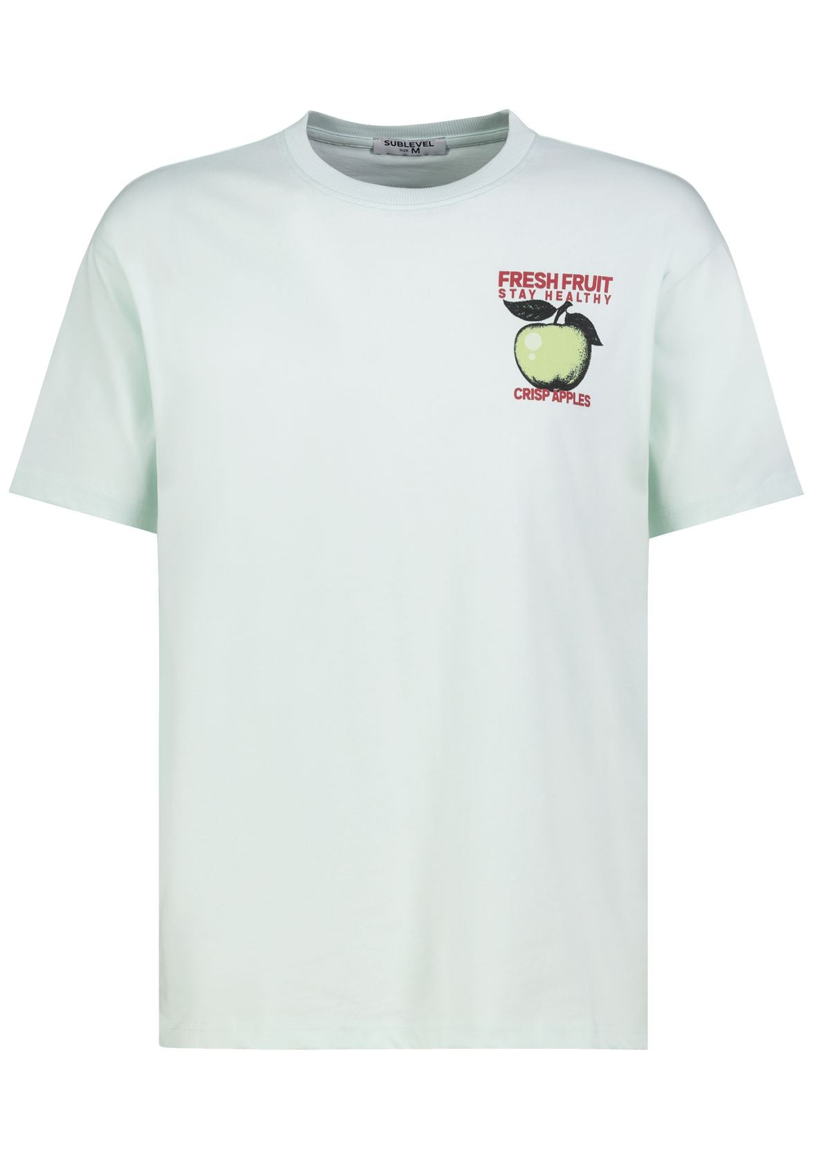 SUBLEVEL Herren, Shirt kurzarm, skylight mint
