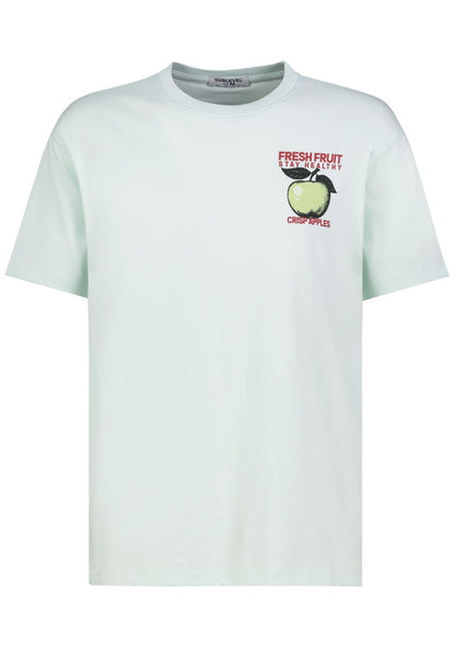 SUBLEVEL Herren, Shirt kurzarm, skylight mint