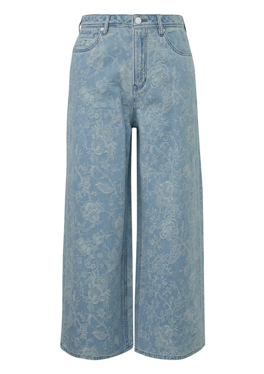 S.OLIVER Culotte-Jeans aus Denimjacquard 36