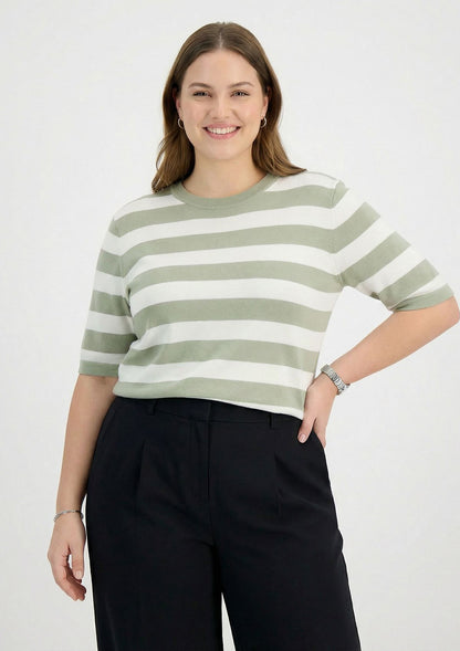 Guido Maria Kretschmer Maria Knit Shirt grün, weiß