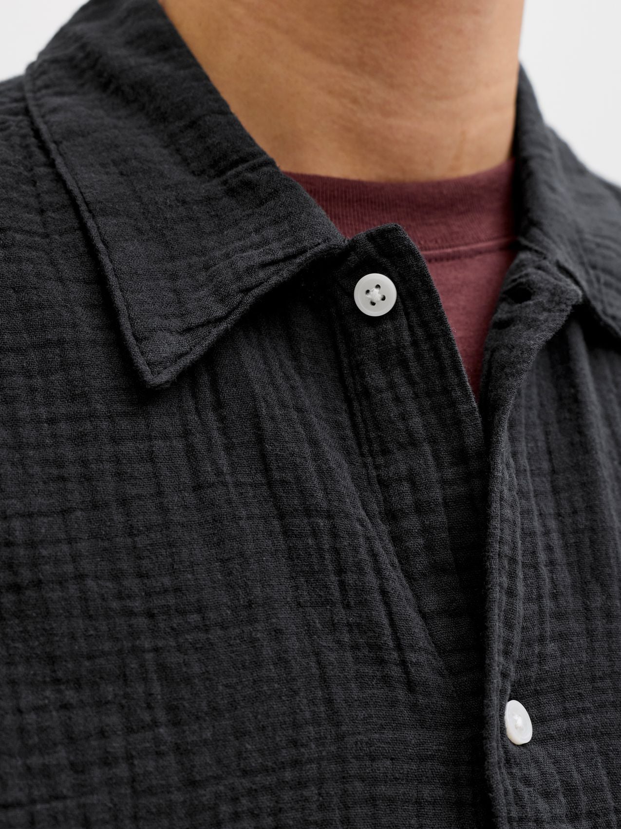 JACK & JONES JORNANTUCKET DOUBLE CLOTH SHIRT SS EA26