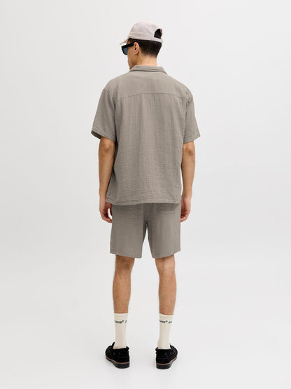 JACK & JONES JORNANTUCKET DOUBLE CLOTH SHIRT SS EA26